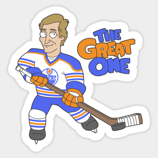 Wayne Gretzky The Great One Sticker